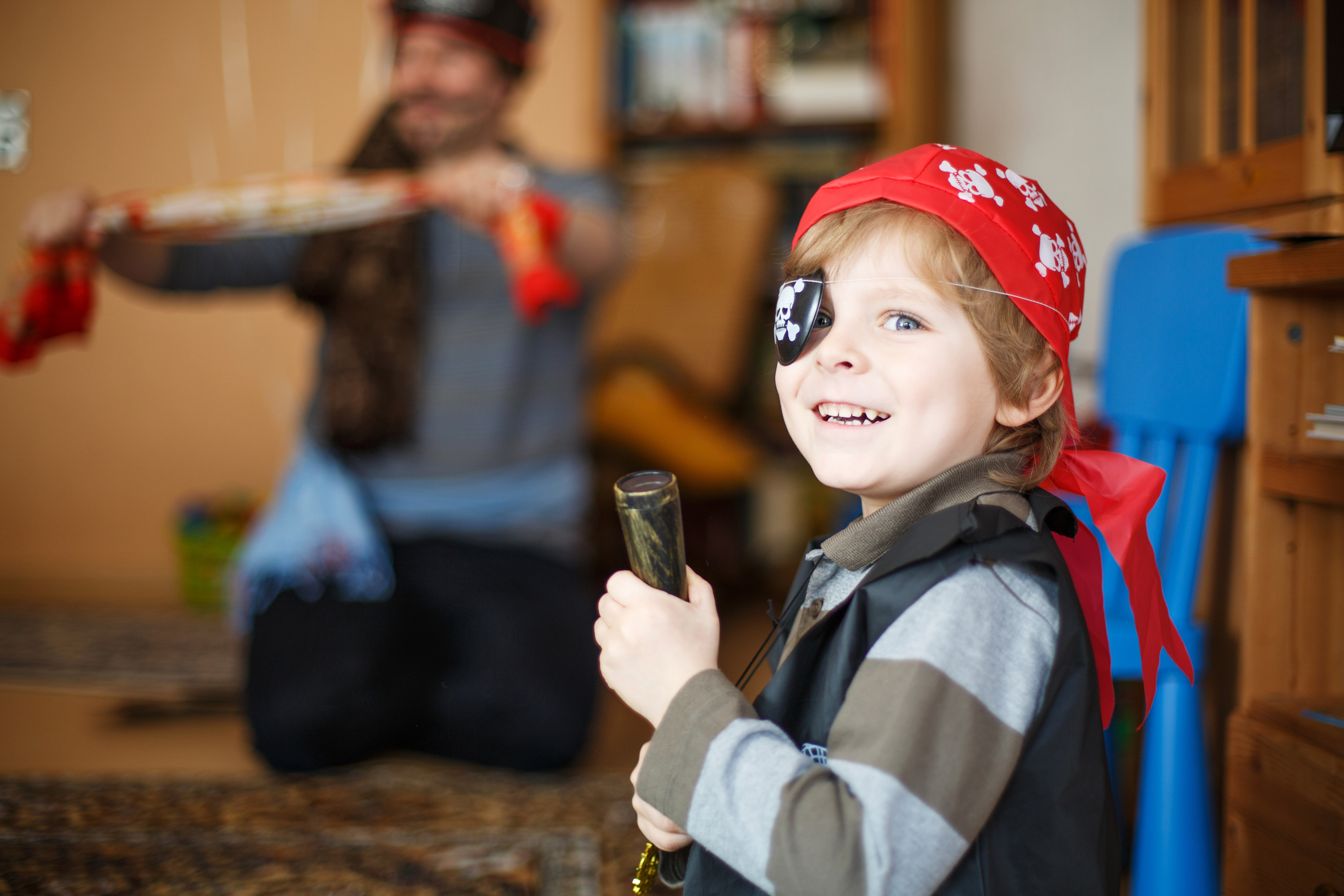 Little preschool boy of 4 years in pirate costume, indoors. Little preschool boy of 4 years in pirate costume, indoors.